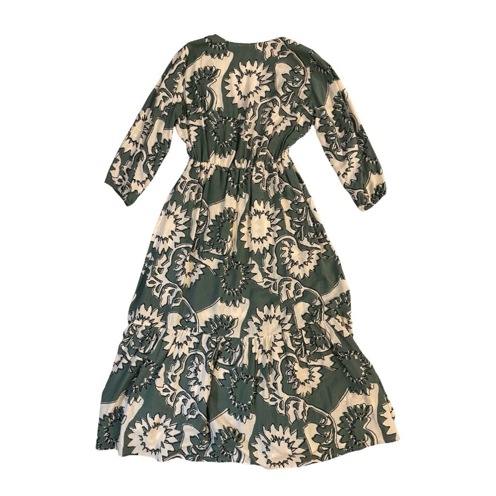 BA&SH Ferae Printed Midi Dress size 2 - Picture 3 of 5